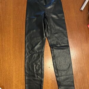 Wilfred Black Faux Leather Leggings